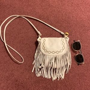 Luck Brand little white fringe bag ✨